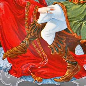 Коллекционная тарелка «Кентерберийские истории. Рассказ жены Бата», Фарфор The Longton Crown Англия.