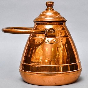 Большой Винтажный Медный Чайник на 6,5 литров, MECAP Бельгия середина ХХ века!