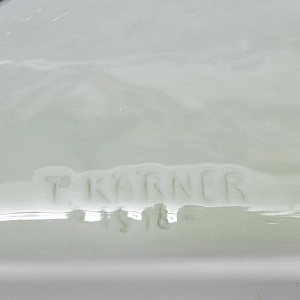 Большая! Авторская Фарфоровая статуэтка «ПУМА С ДОБЫЧЕЙ», ROSENTHAL Германия - 1938 год. 