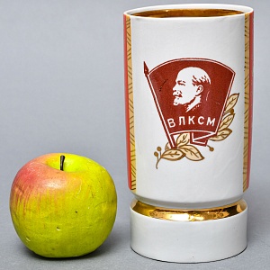 Агитационная Коллекционная Фарфоровая Ваза «ВЛКСМ», Барановский ФЗ СССР -1978 год. 