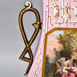 Антикварные Парные Фарфоровые Вазы «Счастливое детство», Франция, конец XIX - начало ХХ века. 