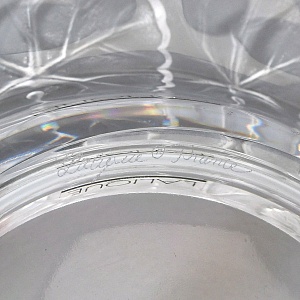 Хрустальная Конфетница - Орешница - Мелочёвница, Lalique Франция, 70-е годы ХХ века. 