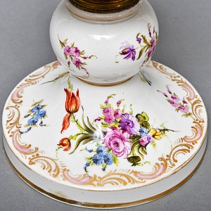 Старинная Керосиновая Фарфоровая Лампа MATADOR Ludwigsburg Германия, начало ХХ века.