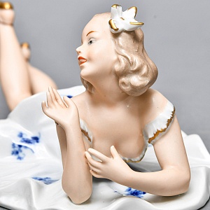 Коллекционная Фарфоровая статуэтка «Танцовщица - балерина», WALLENDORF Германия. 