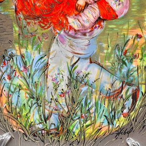 Авторская Фарфоровая тарелка - блюдо «Мистер Обата» Silver, Rosenthal Германия, 1974 - 1982 год. 