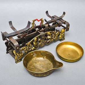 Редкость! Антикварные Чугунные Кухонные Весы на 3 кг., Варшава, Польша-1925 год.