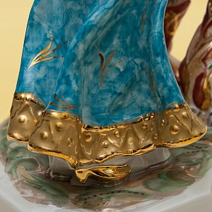 Авторская Фарфоровая статуэтка «Царе́вна-лягу́шка», СССР Дулево, 50-е года.