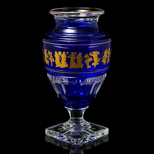 Большая Авторская Коллекционная Ваза «Jupiter. Dance De Flore»,  хрусталь VAL SAINT LAMBERT Бельгия.