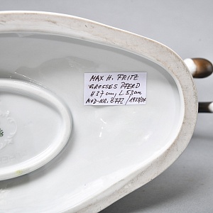 Большая Фарфоровая статуэтка «Бегущий конь. Арабский жеребец», ROSENTHAL Германия. 