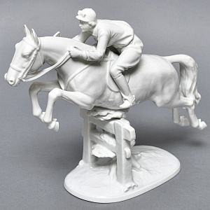 Коллекционная Фарфоровая статуэтка «Наездница. Женский Конкур», ROSENTHAL Германия, 1938 - 1948 годы.