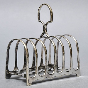 Винтажная Металлическая Подставка для Тостов, SHEFFIELD Англия - середина ХХ века.