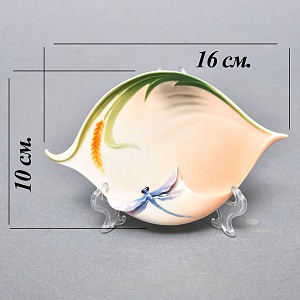 Авторский Фарфоровый Чайный сервиз «Бабочки и стрекозы» на 4 персоны, Franz Collection Тайвань.