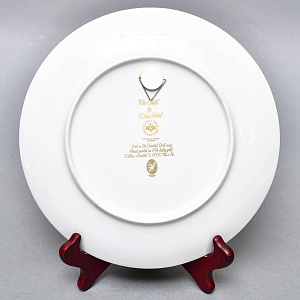 Авторская Фарфоровая Тарелка - Блюдо «Мистер Обата» Gold, Rosenthal Германия, 1974 - 1982 год. 