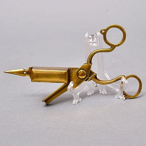 Старинные Латунные Ножницы для удаления огарков на свечах, Франция конец XIX века.