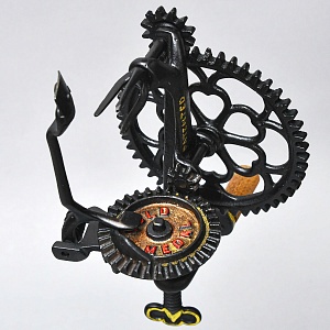 Редкость! Антикварное Чугунное Механическое Устройство для чистки Яблок и Картофеля, США конец XIX века.