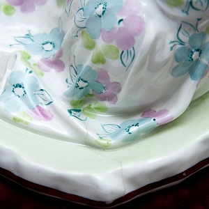 Авторская Фарфоровая Статуэтка «Летний день, Жена писателя А. Толстого» ДФЗ Дулево СССР -1958 год.