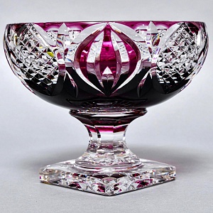 Редкость!!! Роскошная Фруктовница - Хрустальная Ваза на ноге, VAL SAINT LAMBERT, Бельгия -60 гг.