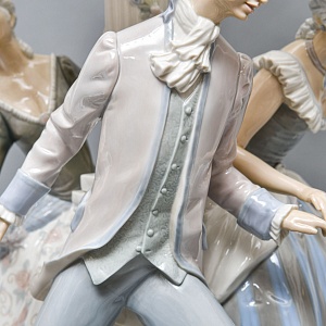  Большая Электрическая Лампа - Светильник «ТАНЕЦ», Фарфор Lladro Испания, 1971 - 1989 годы. 