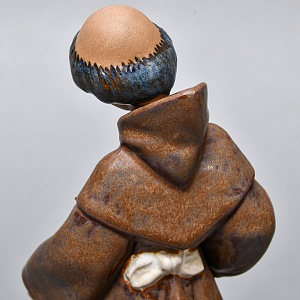 Коллекционная Фарфоровая статуэтка «Юный монах и его паства», Lladro серия Грес, Испания. 