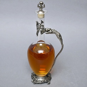 Роскошный Старинный Хрустальный Графин - Декантер в стиле Модерн, Франция первая половина ХХ века.