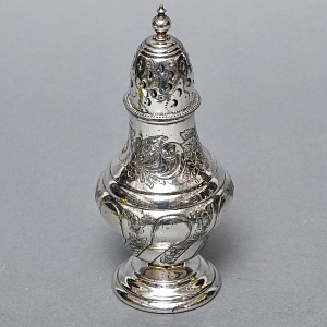 Баночка - Емкость для сахарной пудры, металл Sheffield, Англия середина ХХ века.