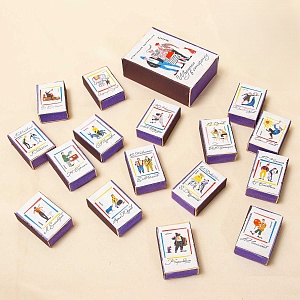 Памятный Сувенирный Набор - Хозяйственные Спички «Клоуны Советского цирка», СССР - 1966 год. 