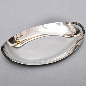 Винтажный Набор из 4х предметов - Набор для специй и горчичница на подносе, SHEFFIELD Англия.