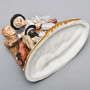 Коллекционная Фарфоровая статуэтка «Уличные Музыканты», SITZENDORF Германия. 