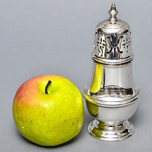 Металлическая Баночка - Емкость для сахарной пудры, Sheffield, Англия середина ХХ века. 