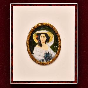 Декоративная Пара - Картина - Панно - Медальон «Дама и Офицер», Германия. 