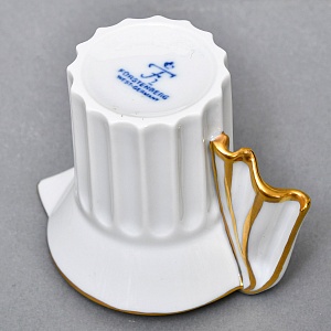  Фарфоровый Кофейный сервиз тет-а-тет «Греческие колонны» 8 предметов, Furstenberg Германия.