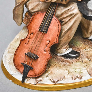 Коллекционная Фарфоровая статуэтка «Уличные Музыканты», SITZENDORF Германия. 