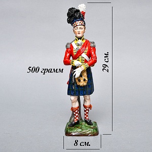 Коллекционная Фарфоровая статуэтка «Солдаты Британской армии. 93-й пехотный полк», SITZENDORF Германия.