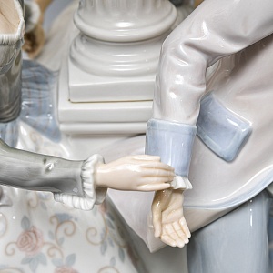  Большая Электрическая Лампа - Светильник «ТАНЕЦ», Фарфор Lladro Испания, 1971 - 1989 годы. 
