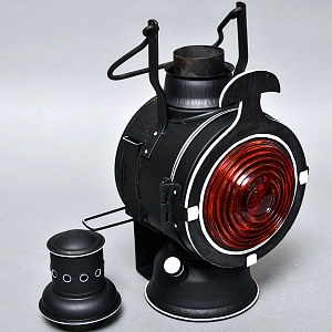 Редкость! Большой Железнодорожный Керосиновый Сигнальный Фонарь, Германия -1974 год.