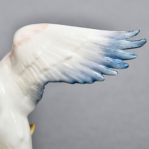 Коллекционная Фарфоровая Статуэтка «Птица - Взлетающая Цапля», Hutschenreuther, Германия -1970 год.