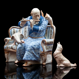 Коллекционная Фарфоровая статуэтка «КАШТАНКА», ДФЗ Дулево Россия. 