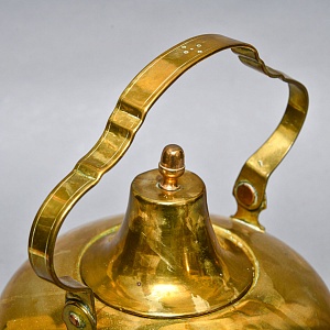 Большой Антикварный Латунный Чайник на 5 литров, Франция, начало ХХ века.