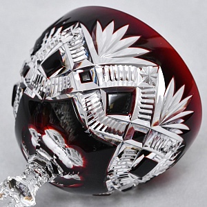 Бокалы для Вина из Цветного Хрусталя JOSEPHINENHUTTE Германия, 60 -е гг.