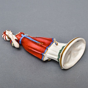 Антикварная статуэтка «Девушка в тюрбане», Фарфор, Dressel, Kister & Cie Германия, 1900 - 1922 годы. 