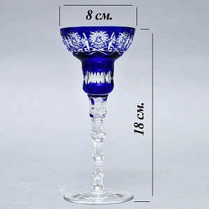 Элегантный Хрустальный Подсвечник на одну свечу, JOSKA BODENMAIS Германия, конец 60-х гг. 