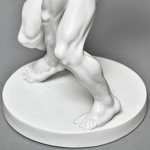 Редкость! Большая Фарфоровая статуэтка «Cпортсмены. БОРЦЫ», HEREND Венгрия, середина ХХ века.