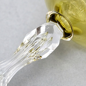 Антикварный Набор бокалов для Вина 6 шт. «MICADO CARAMEL», Saint Louis. Франция, начало ХХ века.