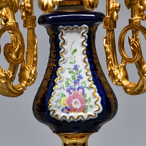 Редкость! Большой Фарфоровый Канделябр - Подсвечник на 6-ть свечей, Giulia Mangani Италия, середина ХХ века. 