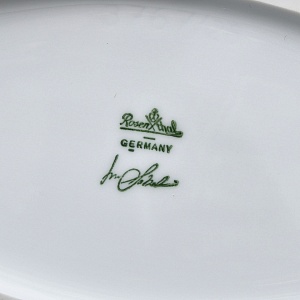 Декоративный комплект - Две Вазы и Блюдо из коллекции TASCA, Фарфор Rosenthal Германия, 80-е годы.