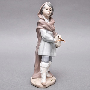 Коллекционная Фарфоровая статуэтка «Мальчик с барабаном», Lladro (Лядро), Испания.