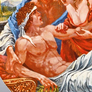 Коллекционная тарелка «Кентерберийские истории. Рассказ рыцаря», Фарфор The Longton Crown Англия.