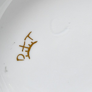 Антикварный Заварочный Чайник на подставке «Золотой орел», Франция - первая половина ХХ века. 