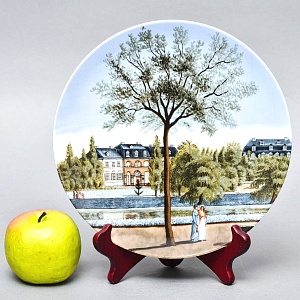 Редкость! Коллекционная Фарфоровая Тарелка - Блюдо «Дворцовый сад -1820 года», Германия -1987 г.