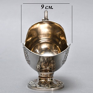 Винтажная Металлическая Сахарница с Совочком Silverplated, Италия.